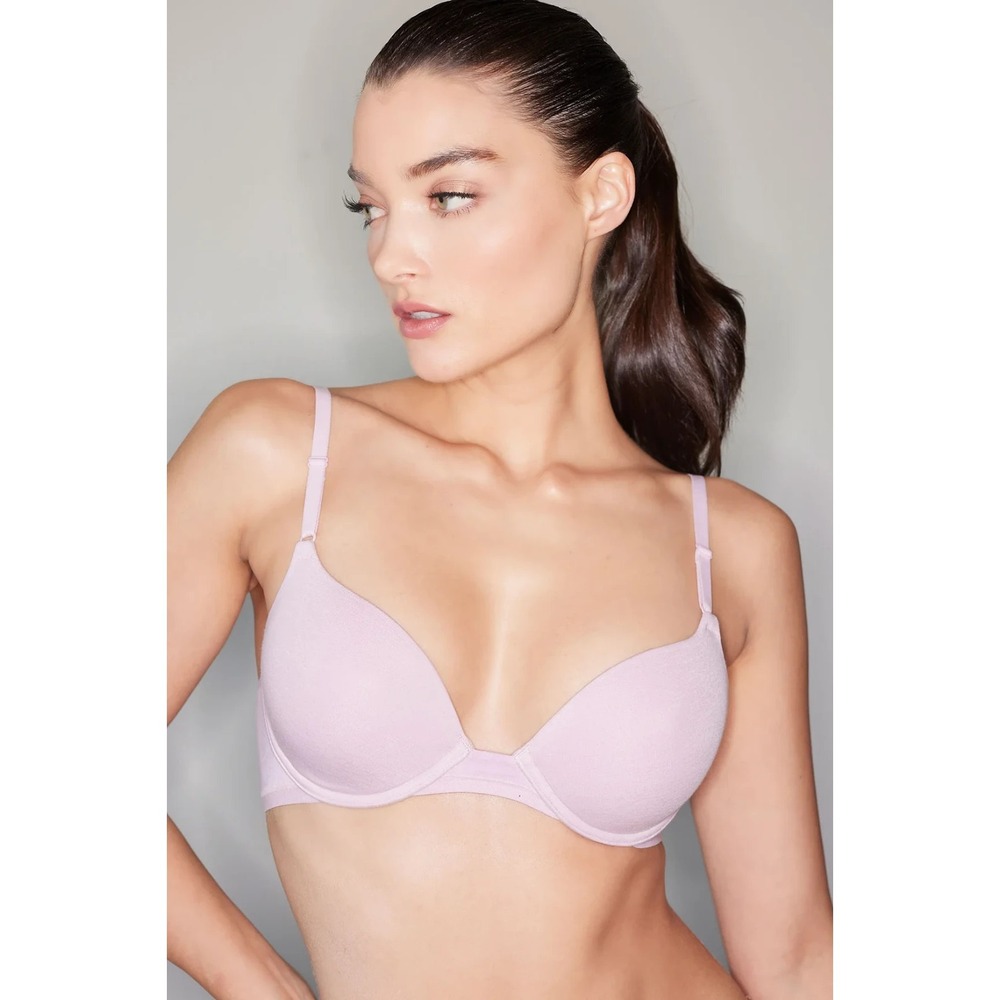 Natori Bliss Cotton Convertible T-Shirt Bra Rose Mist Size 34D 34 D NEW